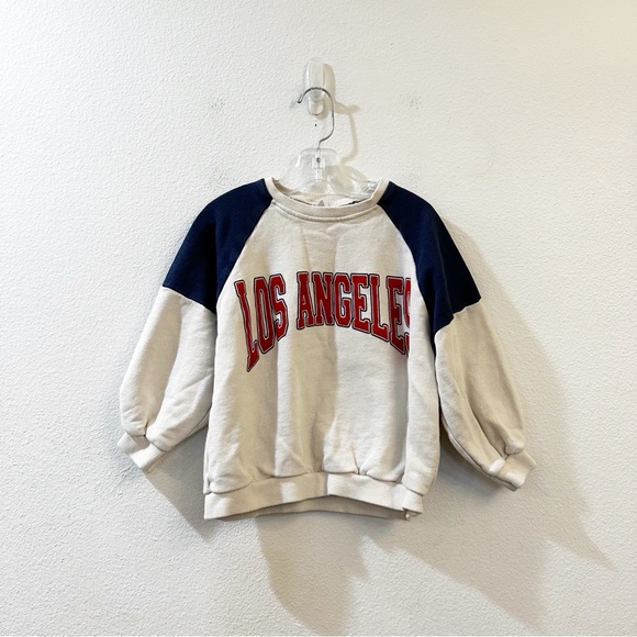 Zara Los Angeles Varsity Sweatshirt - Kids Size 4-5 - Picture 2 of 8